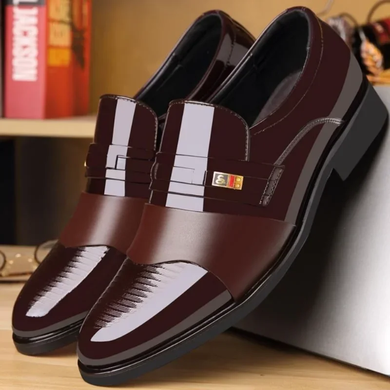 Men Shoes For Office Work - รองเท้าหนังสําหรับชายงานแต่งงานอย่างเป็นทางการ Oxfords ธุรกิจ Casual Office รองเท้าทํางานสําหรับชายคลาสสิก