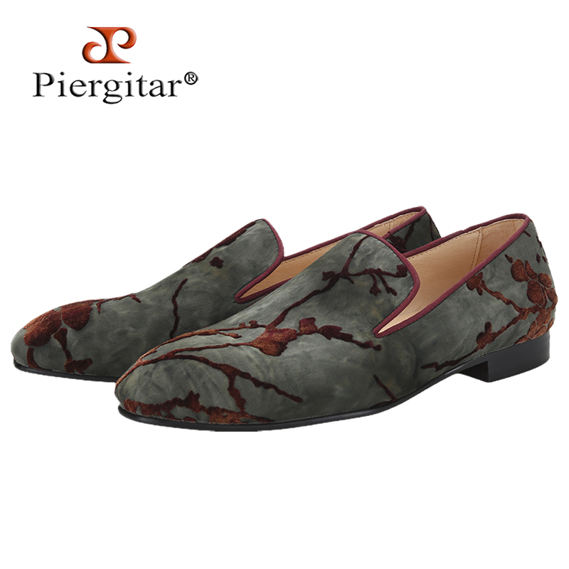 Men Shoes Red Tape - รองเท้าโลฟเฟอร์แบบสวมสำหรับผู้ชาย Piergitar 2026 รุ่นสั่งทำพิเศษ ลาย Tie-Dye