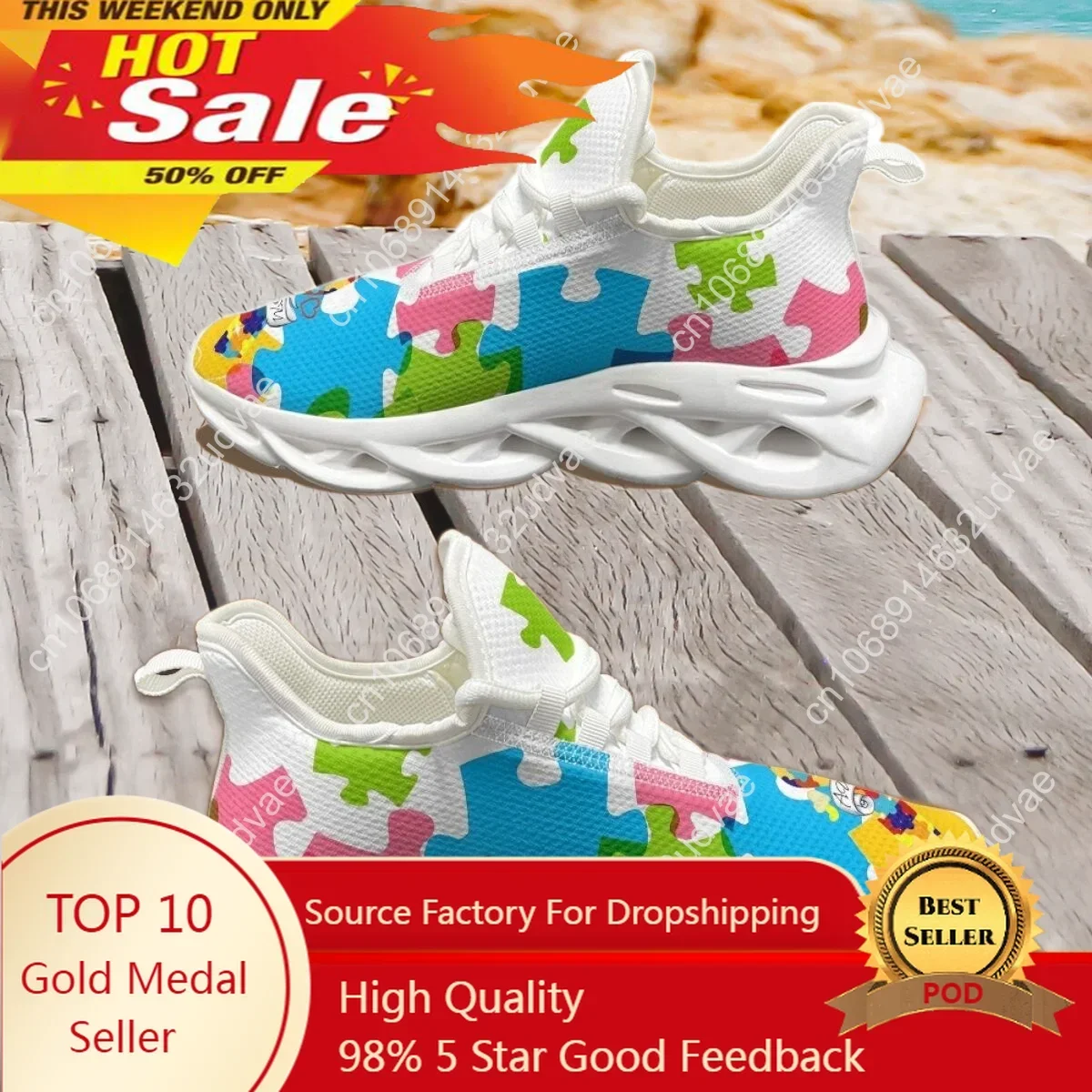 Men'S Shoes Quality - รองเท้าวิ่งเพื่อการกีฬาเพื่อสร้างความตระหนักเกี่ยวกับออทิสติก รองเท้าผ้าใบผู้ชายแบบทนทาน นุ่มสบาย ดีไซน์ใหม่ คุณภาพสูง พื้นรองเท้านุ่ม