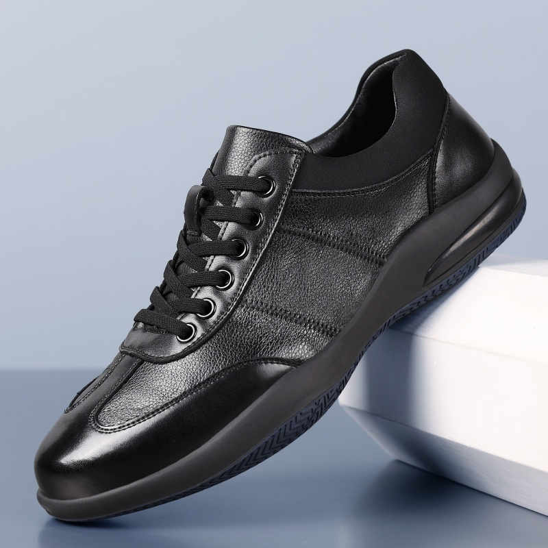 Men Shoes Offer - รองเท้าฮิปฮอปแบบมีรู รองเท้ากึ่งทางการผู้ชาย รองเท้าอ็อกซ์ฟอร์ดสีดำ รองเท้าโมคาซิน รองเท้าทางการผู้ชาย รองเท้าผ้าใบ