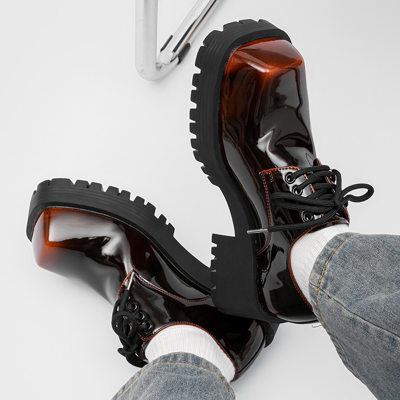 รองเท้าหนังผู้ชายพื้นหนา สไตล์ - Men Shoes For Office Work บทวิจารณ์และราคา