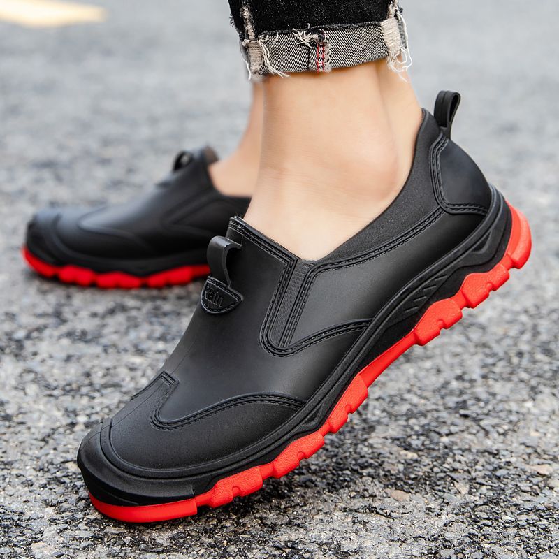 รองเท้าบูทยางกันน้ำสำหรับผู้ชา - Men Shoes Offer บทวิจารณ์และราคา