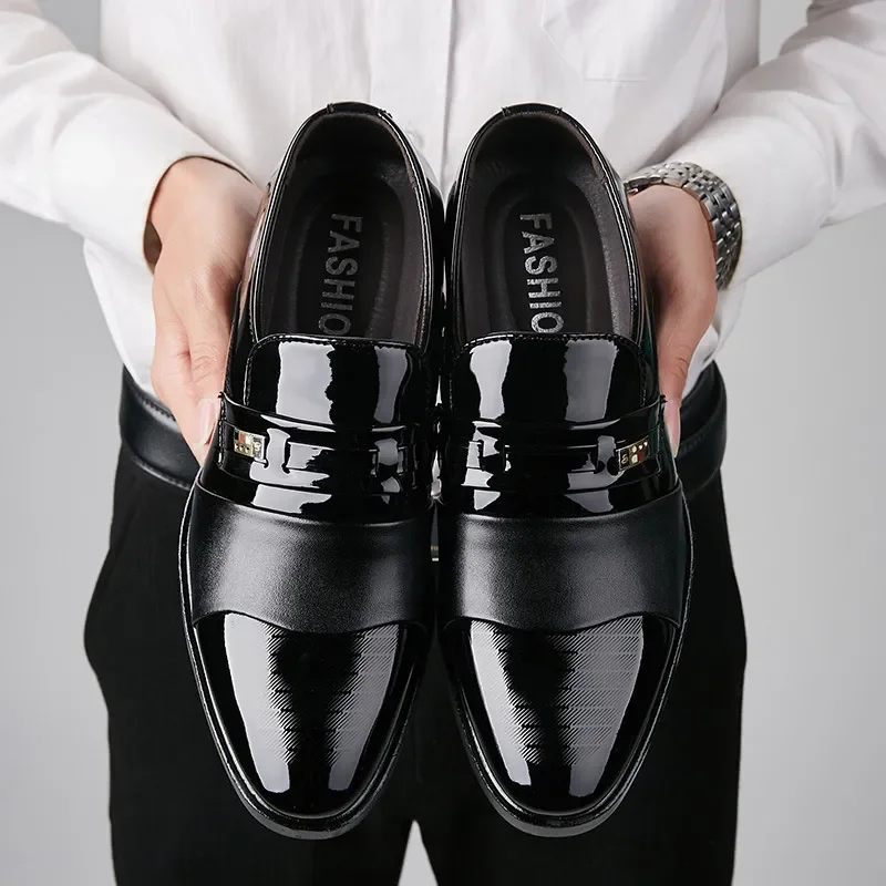 รองเท้าหนังสําหรับชายงานแต่งงา - Men Shoes For Office Work บทวิจารณ์และราคา