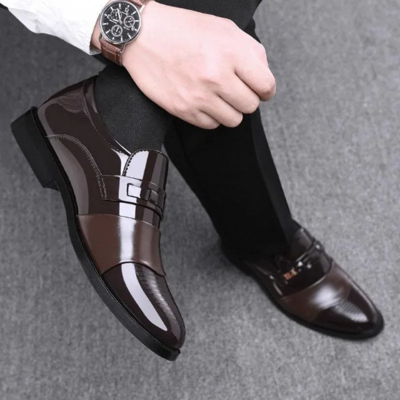รองเท้าหนังสําหรับชายงานแต่งงา - Men Shoes For Office Work บทวิจารณ์และราคา