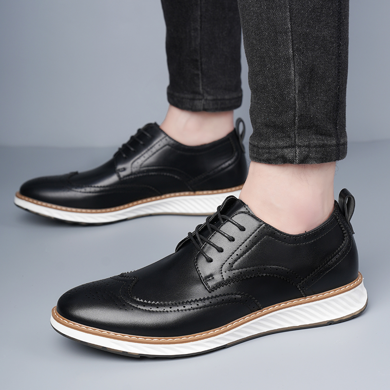รองเท้าลำลองผู้ชายสไตล์คลาสสิก - Men Shoes For Office Work บทวิจารณ์และราคา