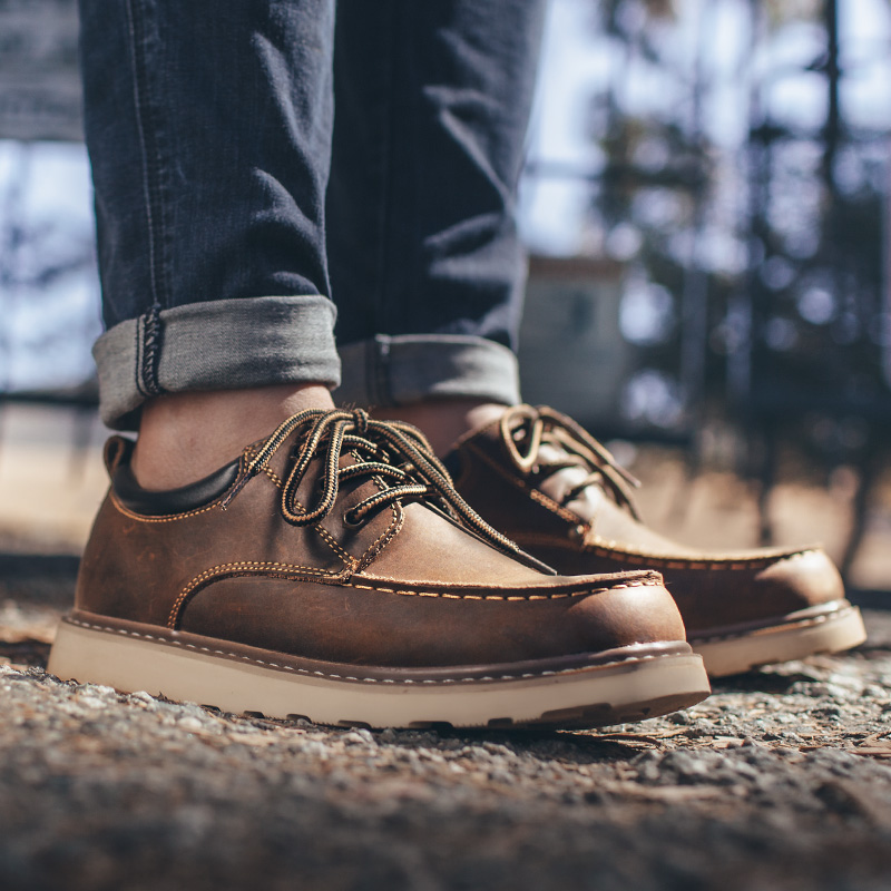 รองเท้าเดรสวินเทจสำหรับผู้ชายข - Men Shoes For Office Work บทวิจารณ์และราคา