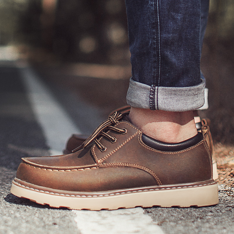 รองเท้าเดรสวินเทจสำหรับผู้ชายข - Men Shoes For Office Work บทวิจารณ์และราคา
