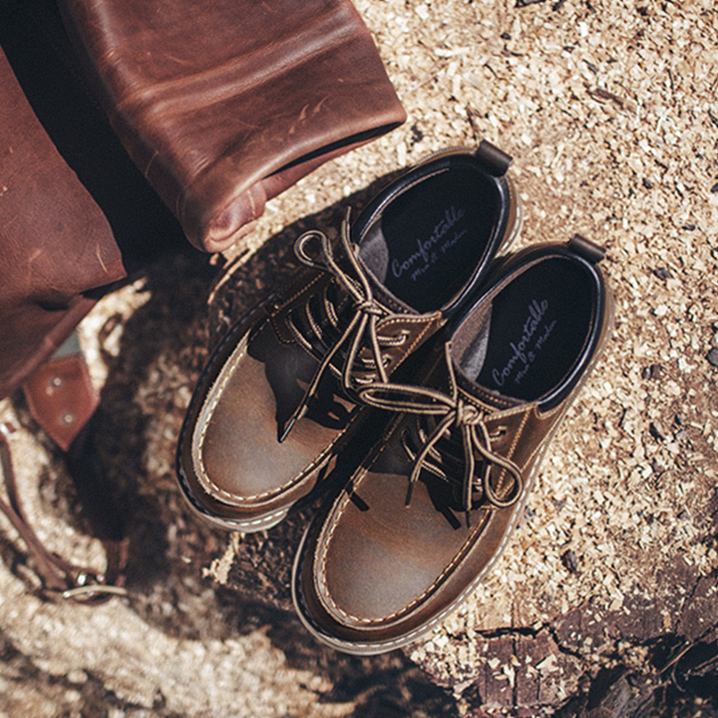 รองเท้าเดรสวินเทจสำหรับผู้ชายข - Men Shoes For Office Work บทวิจารณ์และราคา