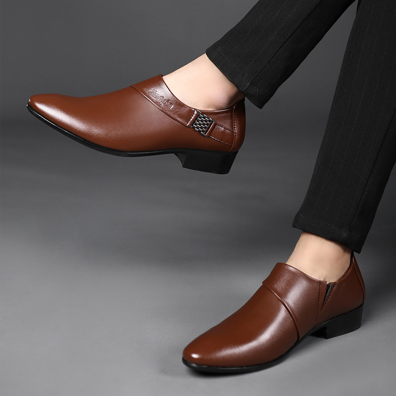 ผู้ชาย PU รองเท้าหนังอย่างเป็น - Men Shoes For Office Work บทวิจารณ์และราคา