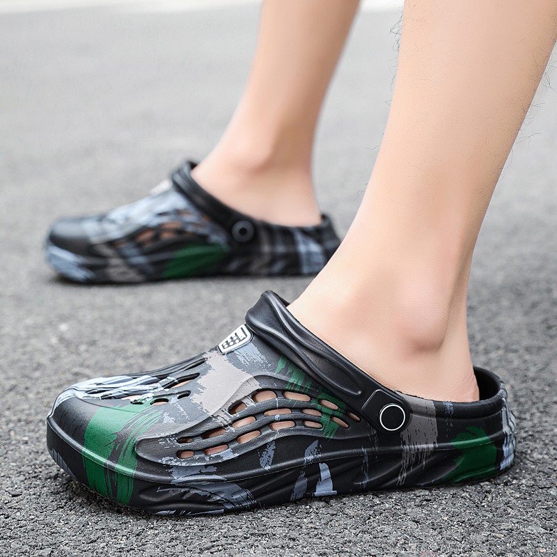 รองเท้าแตะลายพรางกราฟฟิตี้สำหร - Men'S Shoes Crocs บทวิจารณ์และราคา