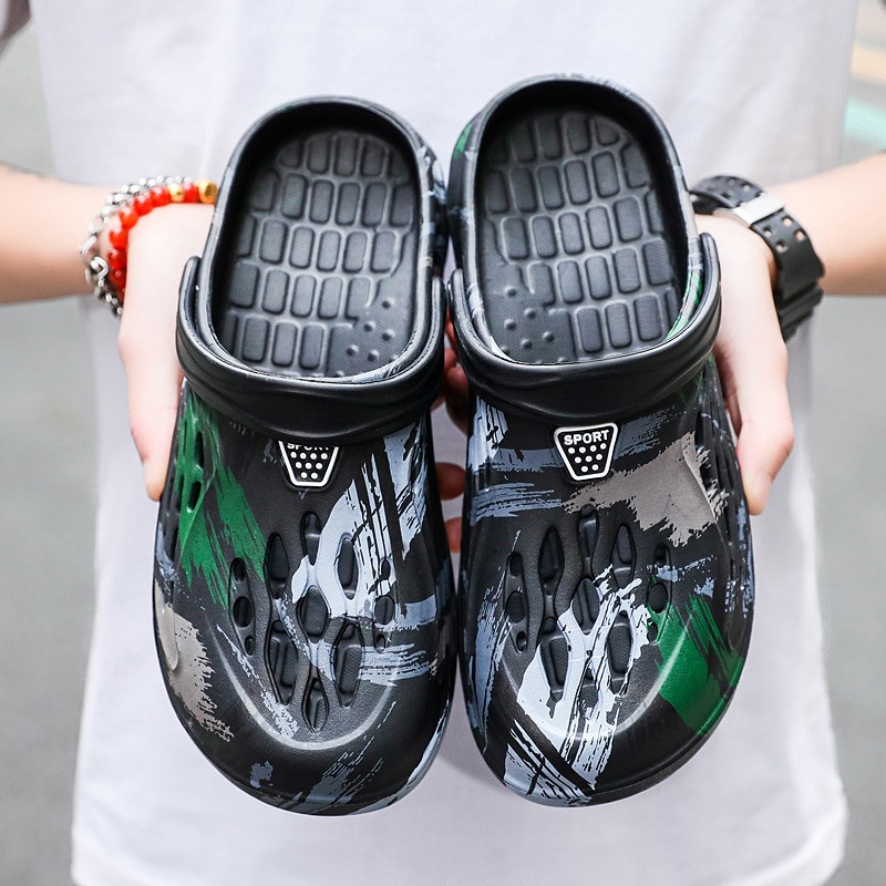 รองเท้าแตะลายพรางกราฟฟิตี้สำหร - Men'S Shoes Crocs บทวิจารณ์และราคา