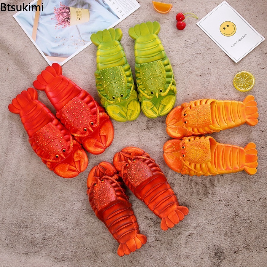 รองเท้าแตะลายการ์ตูนกุ้งมังกรส - Men'S Shoes To Women'S Size บทวิจารณ์และราคา