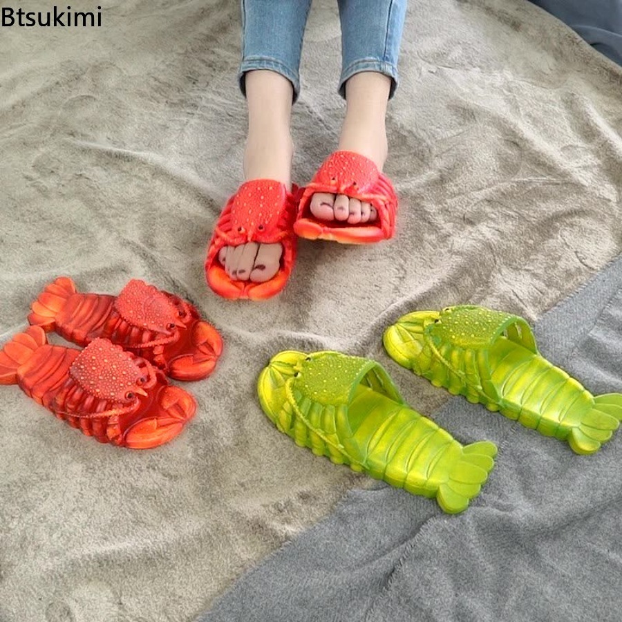 รองเท้าแตะลายการ์ตูนกุ้งมังกรส - Men'S Shoes To Women'S Size บทวิจารณ์และราคา