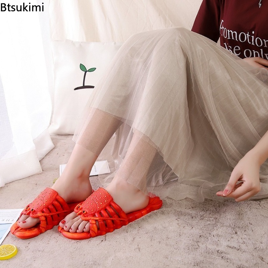 รองเท้าแตะลายการ์ตูนกุ้งมังกรส - Men'S Shoes To Women'S Size บทวิจารณ์และราคา