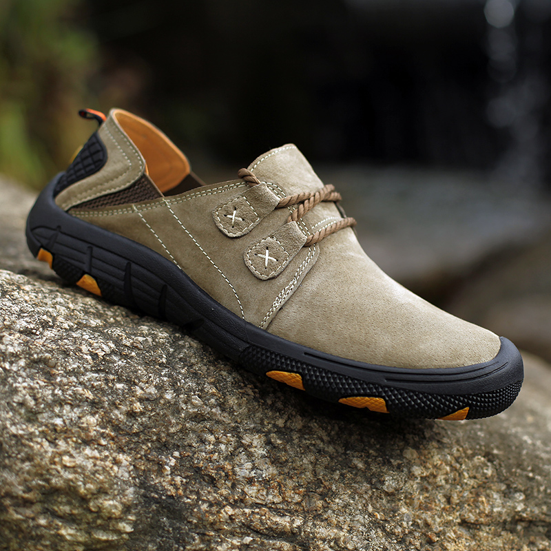 รองเท้าผู้ชายลำลองของใหม่ Plus - Boat Shoe Leather บทวิจารณ์และราคา
