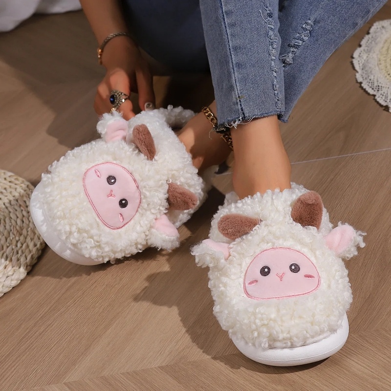 รองเท้าแตะรูปแกะน้อยน่ารักสำหร - Men'S Shoes To Women'S Size บทวิจารณ์และราคา