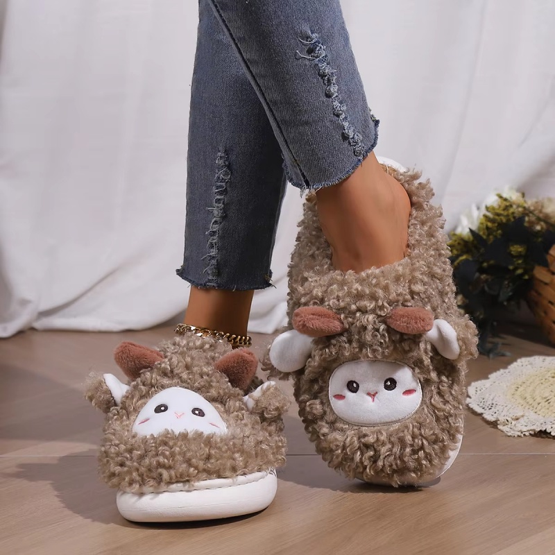 รองเท้าแตะรูปแกะน้อยน่ารักสำหร - Men'S Shoes To Women'S Size บทวิจารณ์และราคา