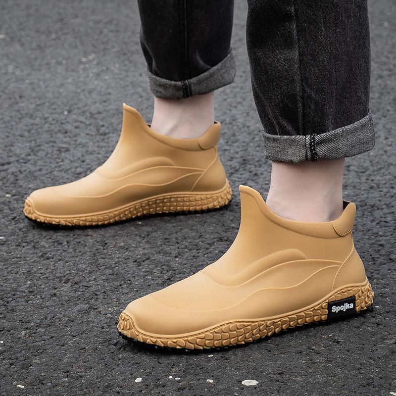 รองเท้าบูทกันฝนแบบสั้นสไตล์เกา - Men Shoes Offer บทวิจารณ์และราคา