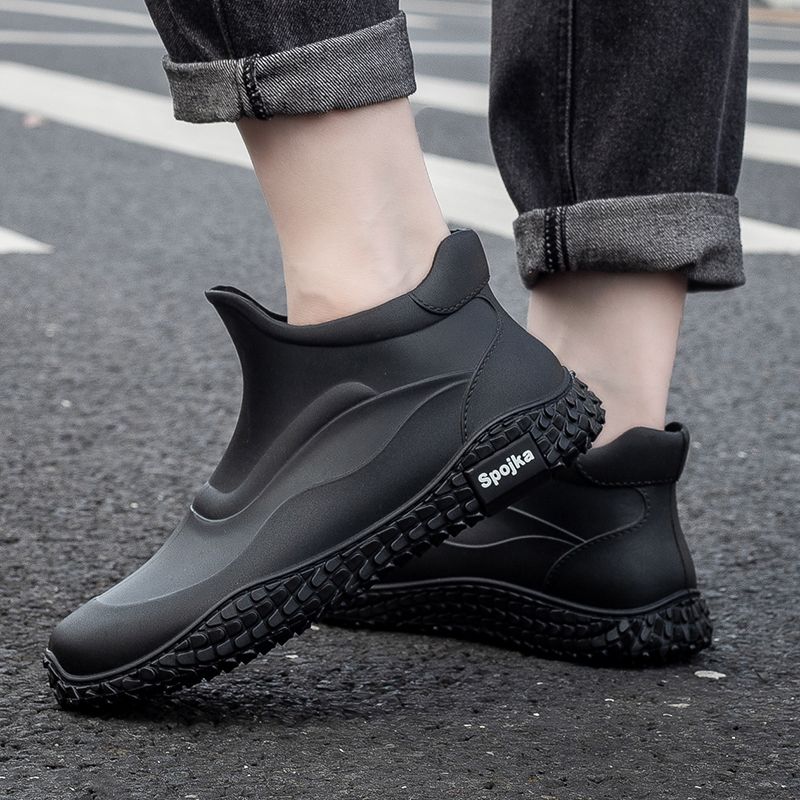 รองเท้าบูทกันฝนแบบสั้นสไตล์เกา - Men Shoes Offer บทวิจารณ์และราคา