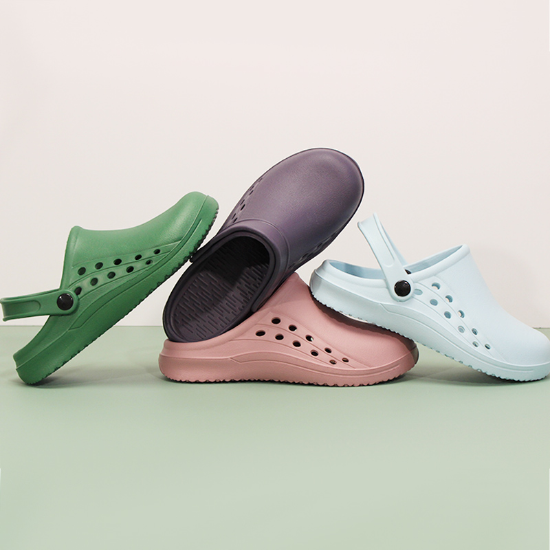 รองเท้าคล็อกส์แบบสวม สีพื้น สำ - Men Shoes For Office Work บทวิจารณ์และราคา