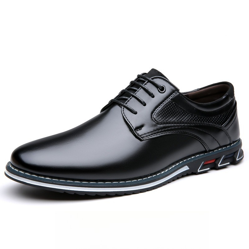 รองเท้าเดอร์บี้หนัง PU สำหรับผ - Boat Shoe Leather บทวิจารณ์และราคา