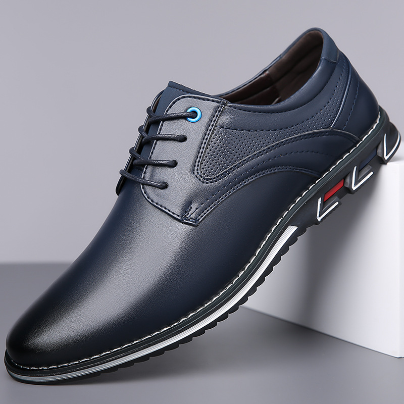 รองเท้าเดอร์บี้หนัง PU สำหรับผ - Boat Shoe Leather บทวิจารณ์และราคา